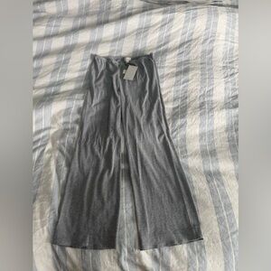 (NEW) Donni baby rib scallop pants - XS gray